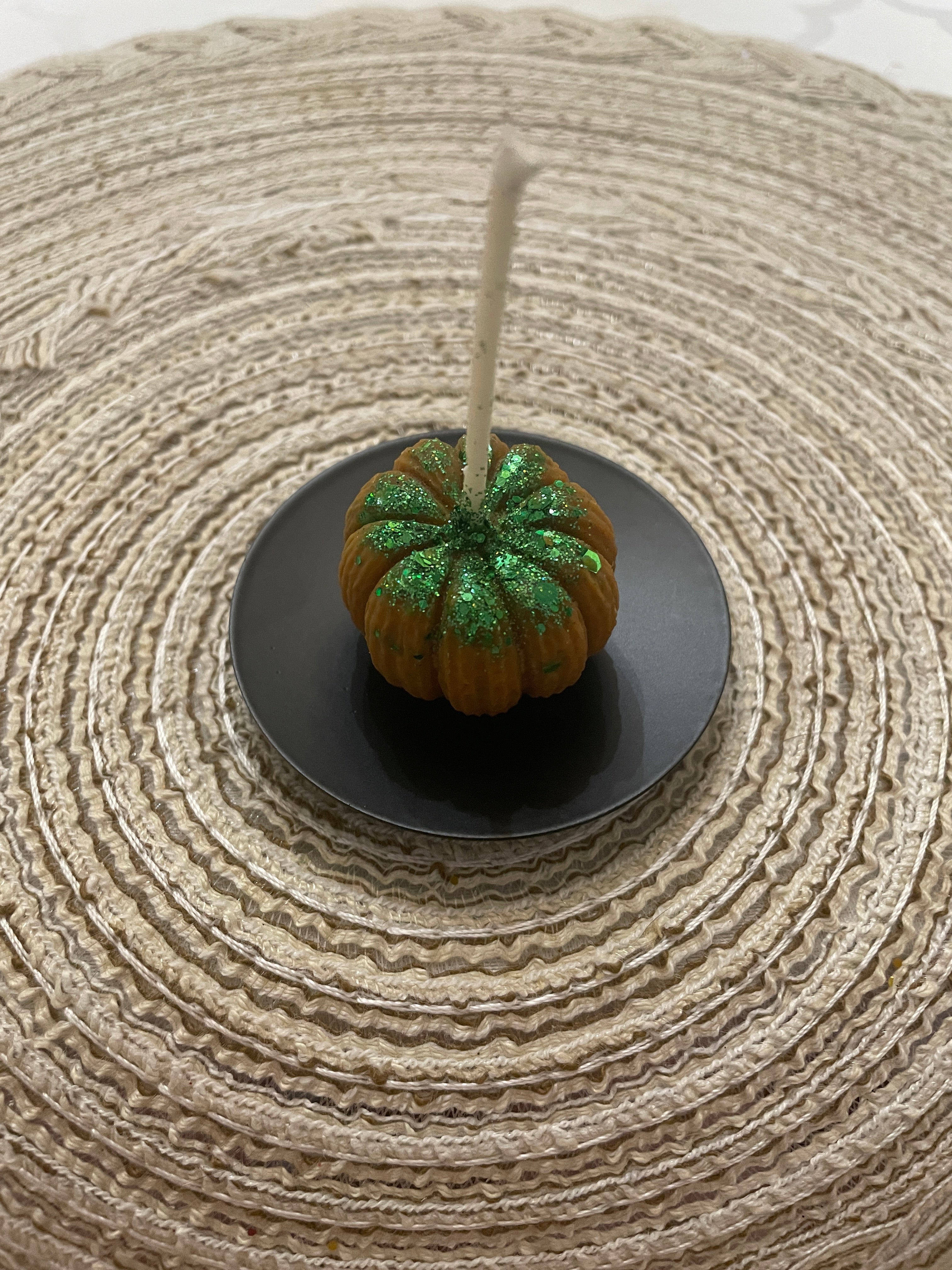 Iron Candle Plate/Candle Holder 2.73"Lx1"Wx2.73"H