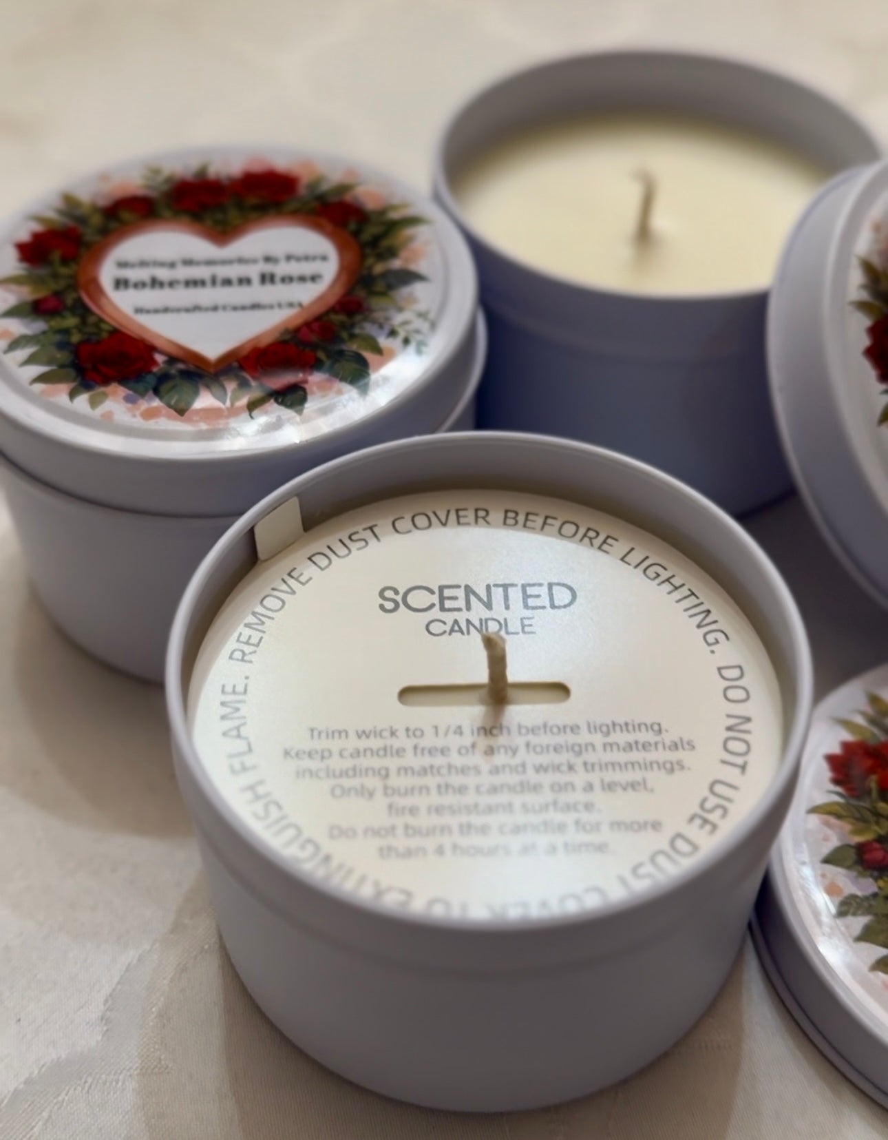 Valentine's Day Trio Gift Set (8oz. White Matte Tins)