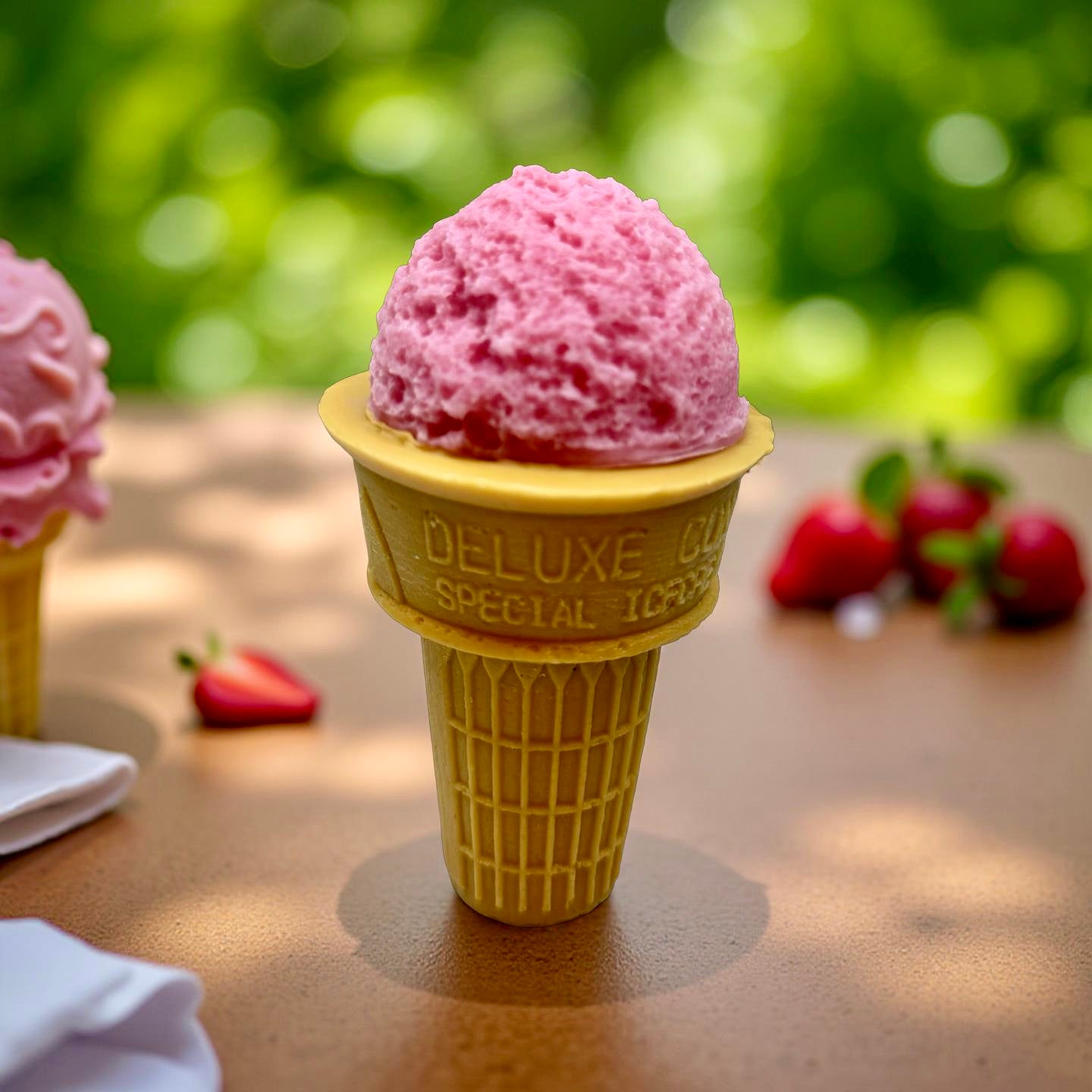 Strawberry Ice Cream Cone. Specialty Wax Melt.