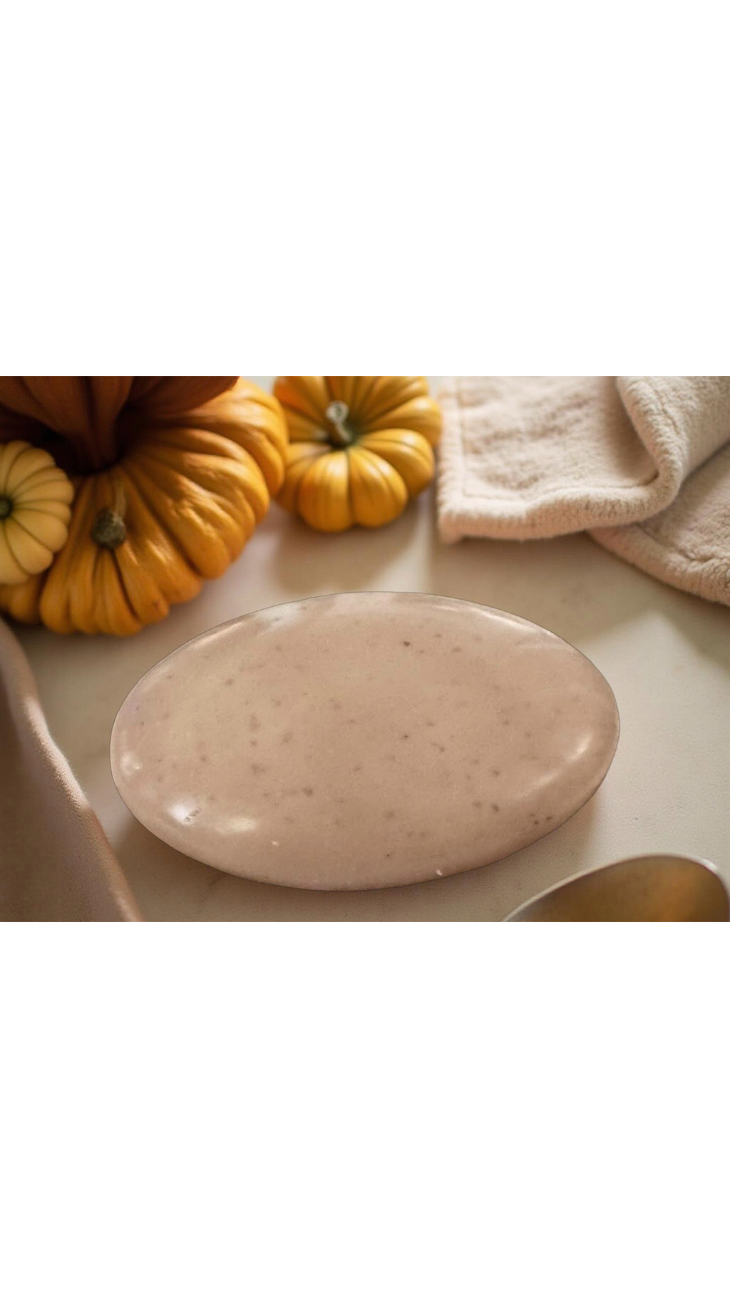 Cashmere Pumpkin Oatmeal Shea Butter Bar Soap.