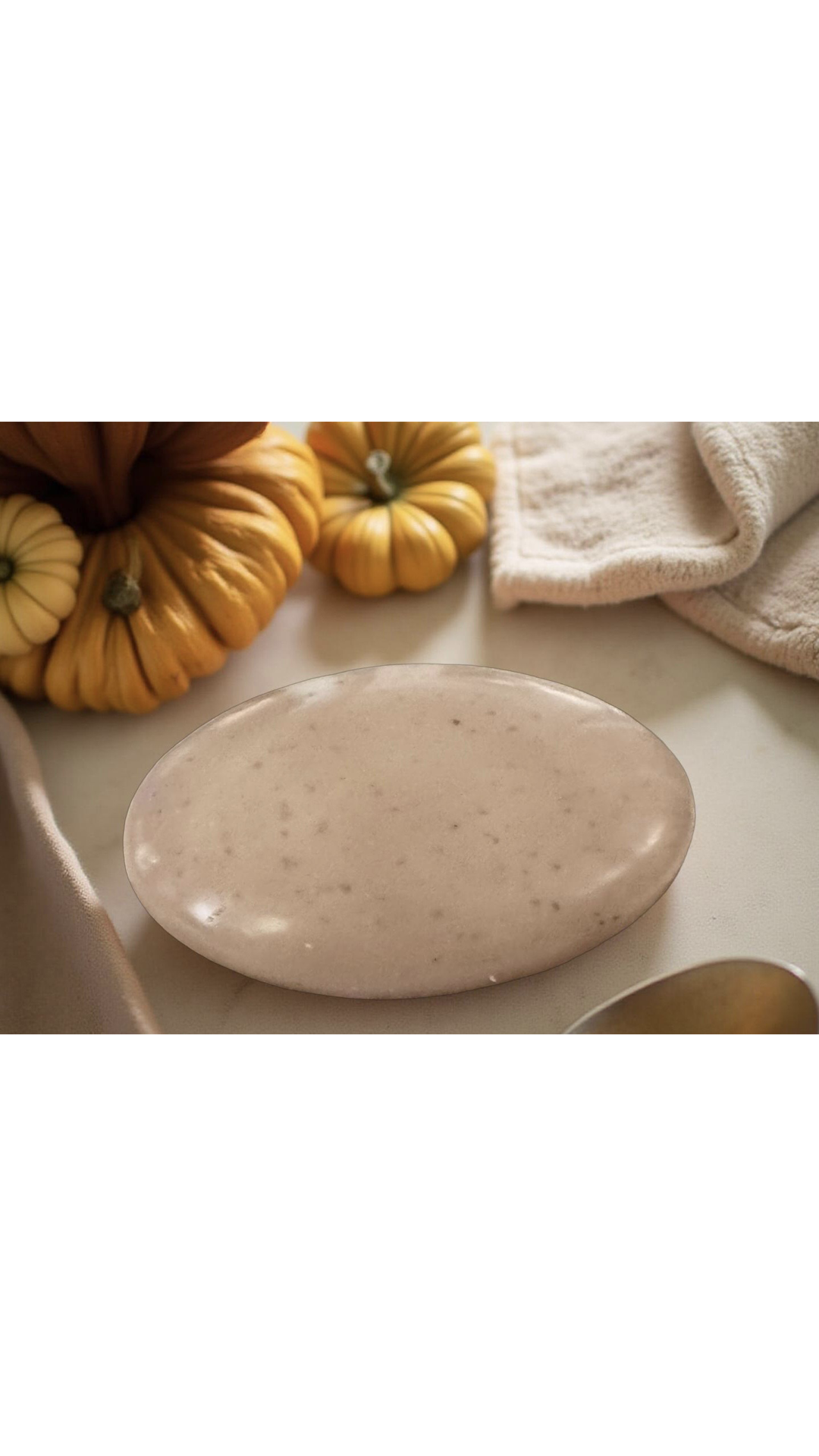 Cashmere Pumpkin Oatmeal Shea Butter Bar Soap.