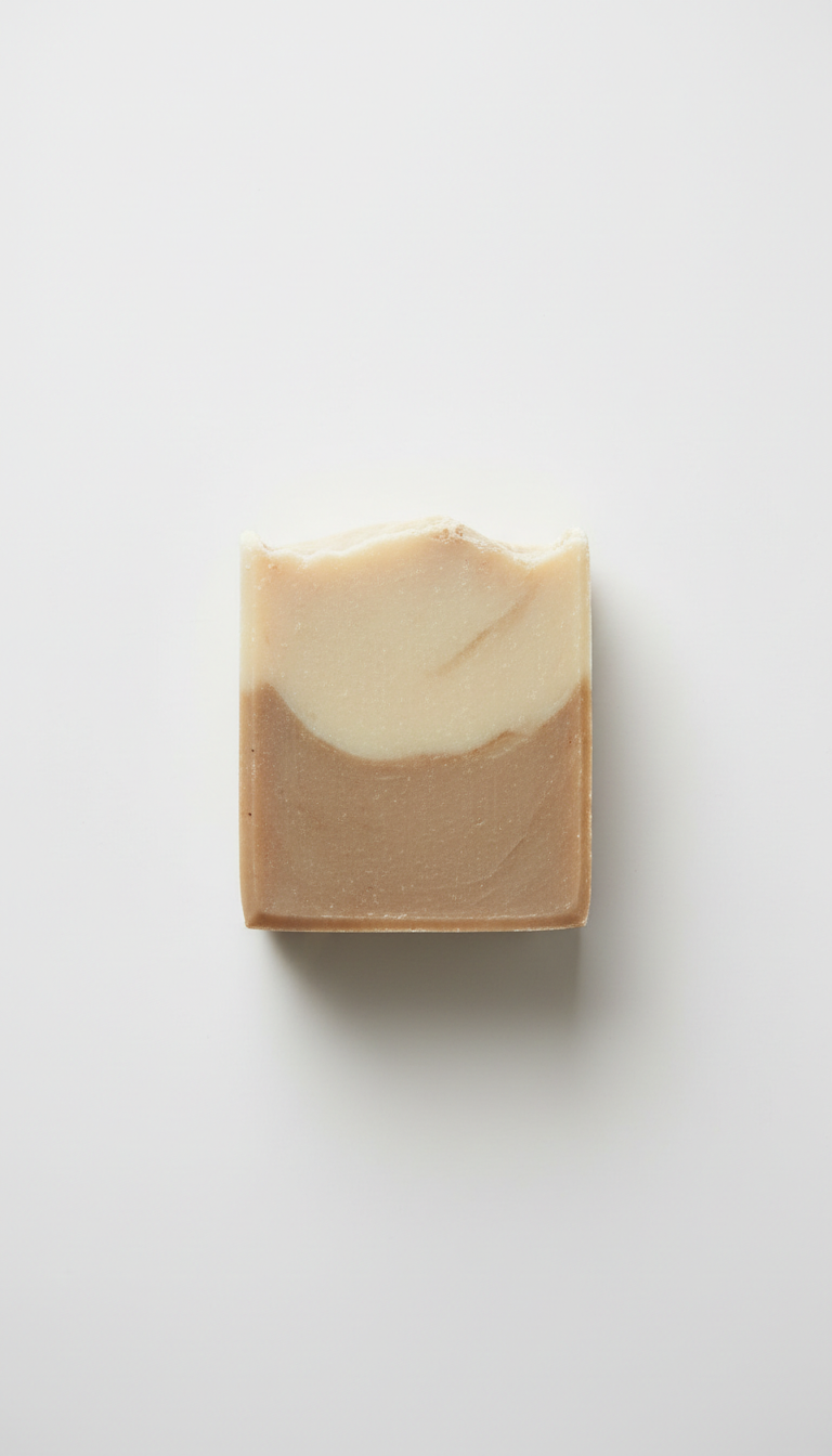 Artisan soap bar with exfoliating seeds