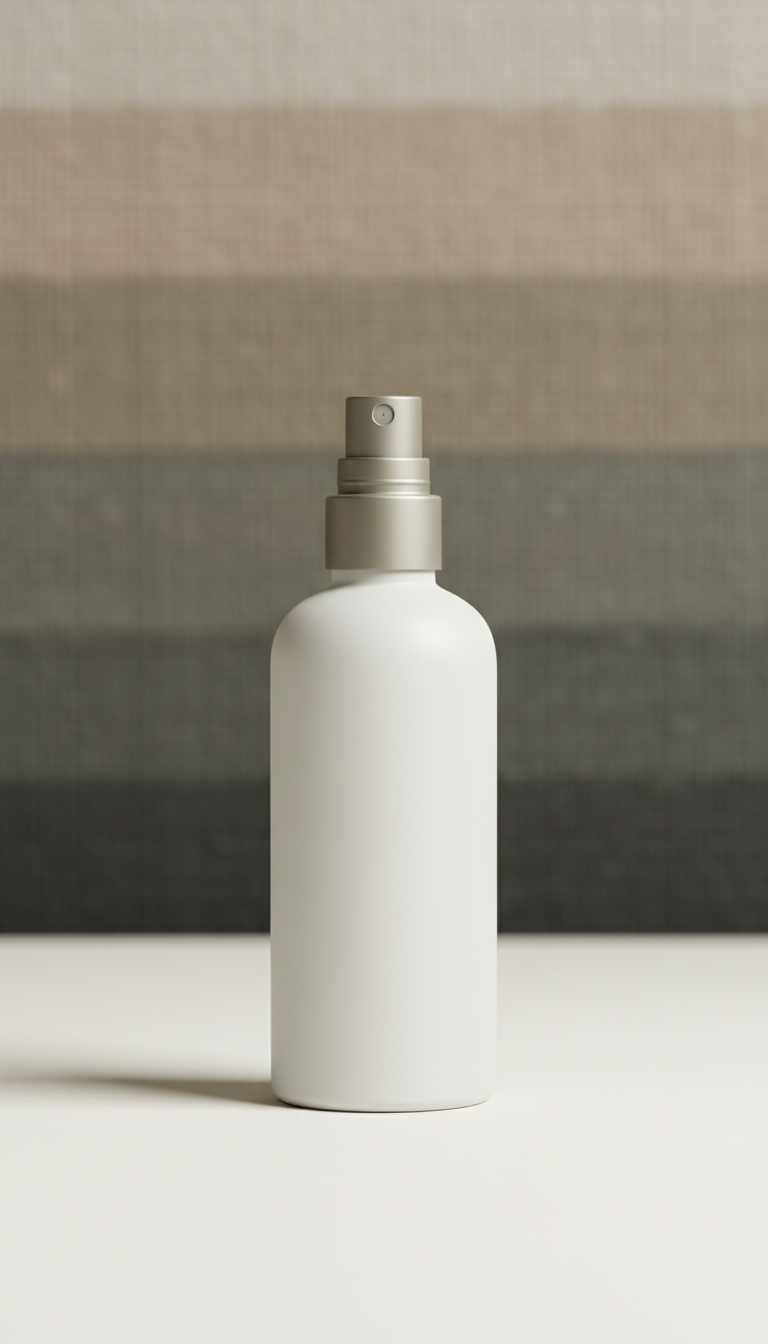 Matte glass room and linen spray